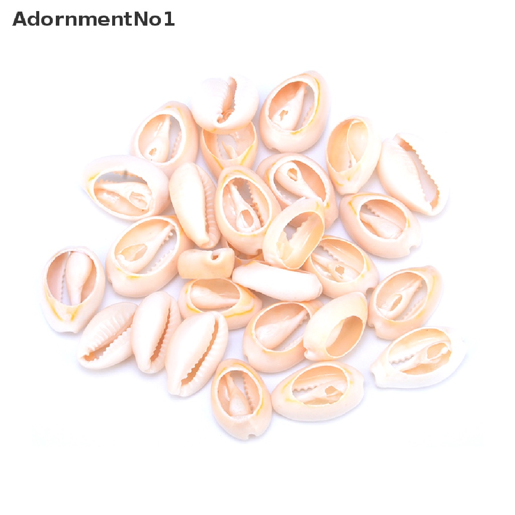 (AdornmentNo1) 50pcs Liontin Kerang Cowrie Alami Untuk Membuat Perhiasan DIY