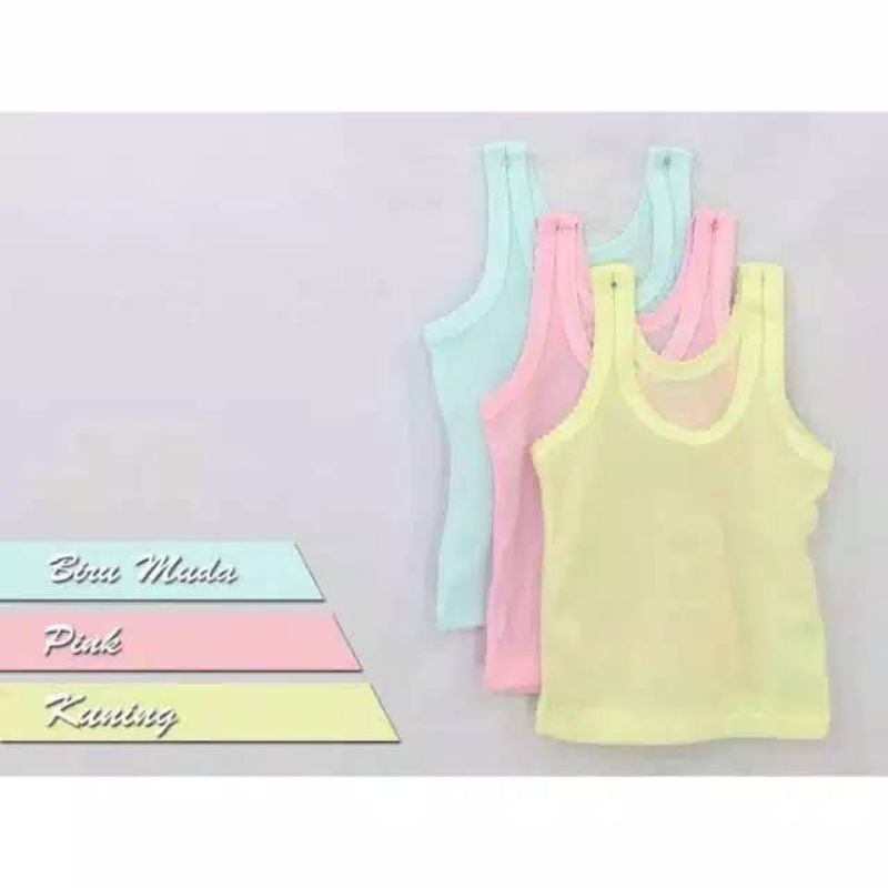 12 pcs Kaos dalam anak | Singlet anak termurah | kaos sporot bayi