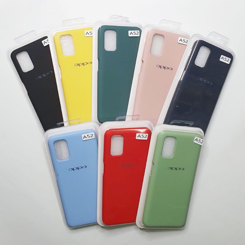 Oppo A52 / A72 / A92 Macaron Tone Case / Silicone Macaron Colour Side button