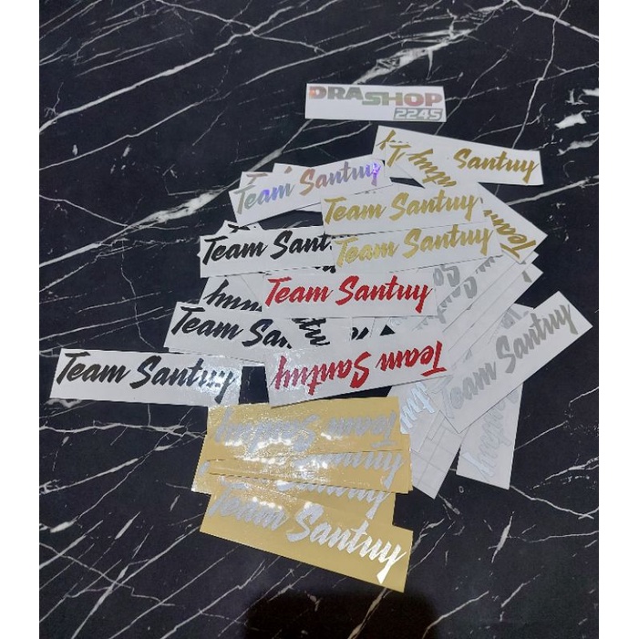 STICKER TEAM SANTUY CUTTING