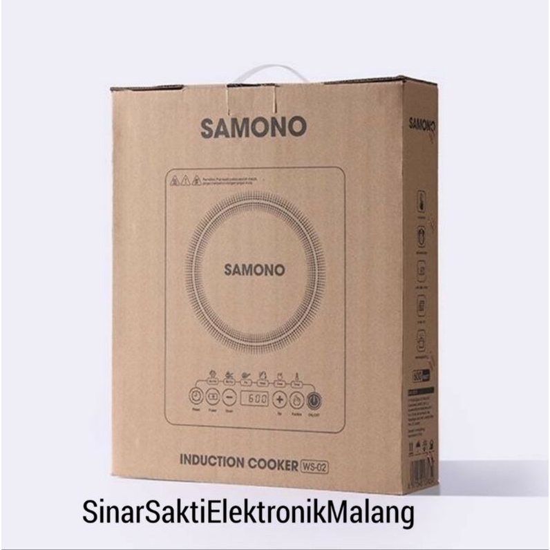 Samono Kompor Listrik Induksi Touch Screen 600W Elektrik Garansi Resmi