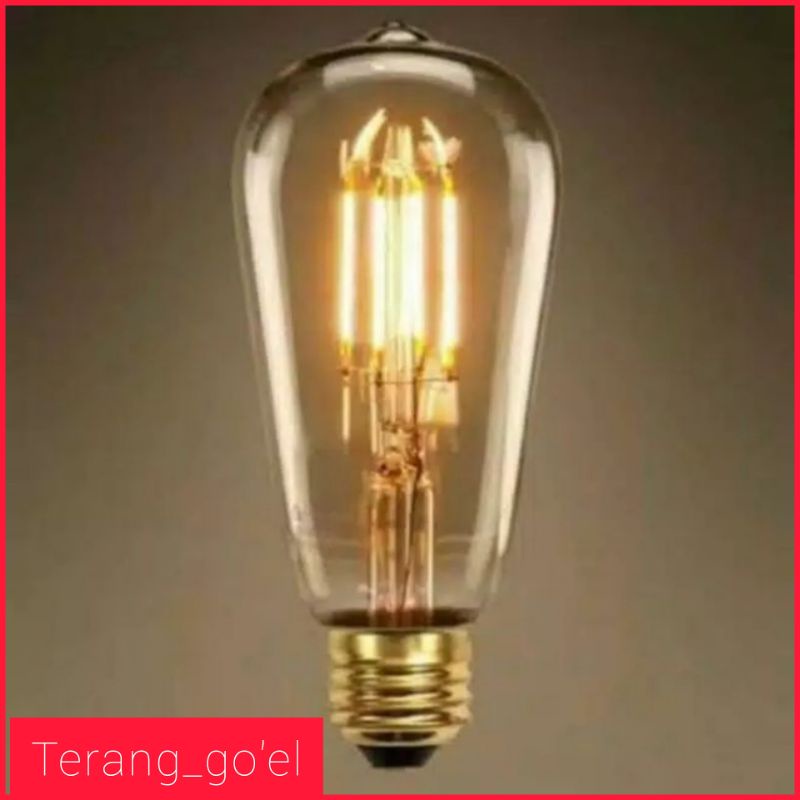 MYVO LAMPU LED FILAMEN KUNING 4 WATT // LAMPU LED HIAS OURDOOR // LAMPU CAFE