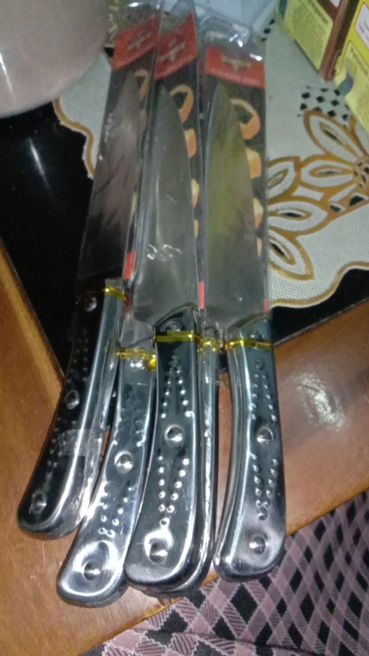 Pisau Pisau Daging Qj 5inc Stainless / Pisau Dapur Stainless / Pisau Iris / Pisau Stainless