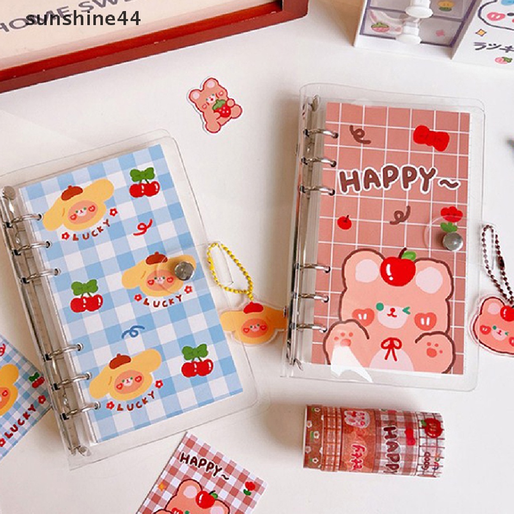 Sunshine Stiker Transparan Gambar Kelinci Lucu Ukuran A6 Untuk Diary / Jurnal