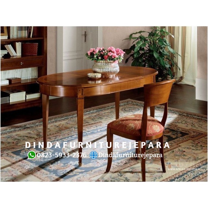 Set meja kerja set mej kantor jati