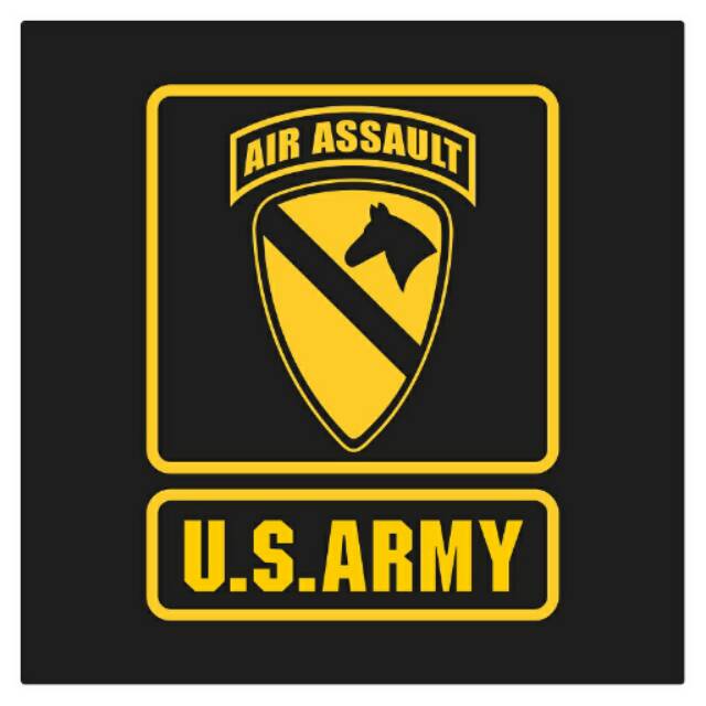 US Army 1st Cavalry Division Air Assault Cutting Sticker