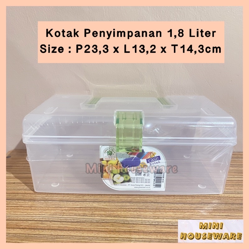 Kotak Penyimpanan Alat Kecil P3K / Kotak Masker KF dan Medis / Green Leaf 4131