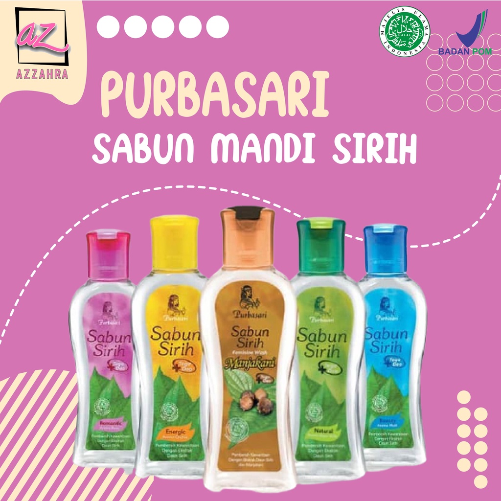 PURBASARI Sabun Mandi Sirih - 60ml/125ml ORIGINAL BPOM