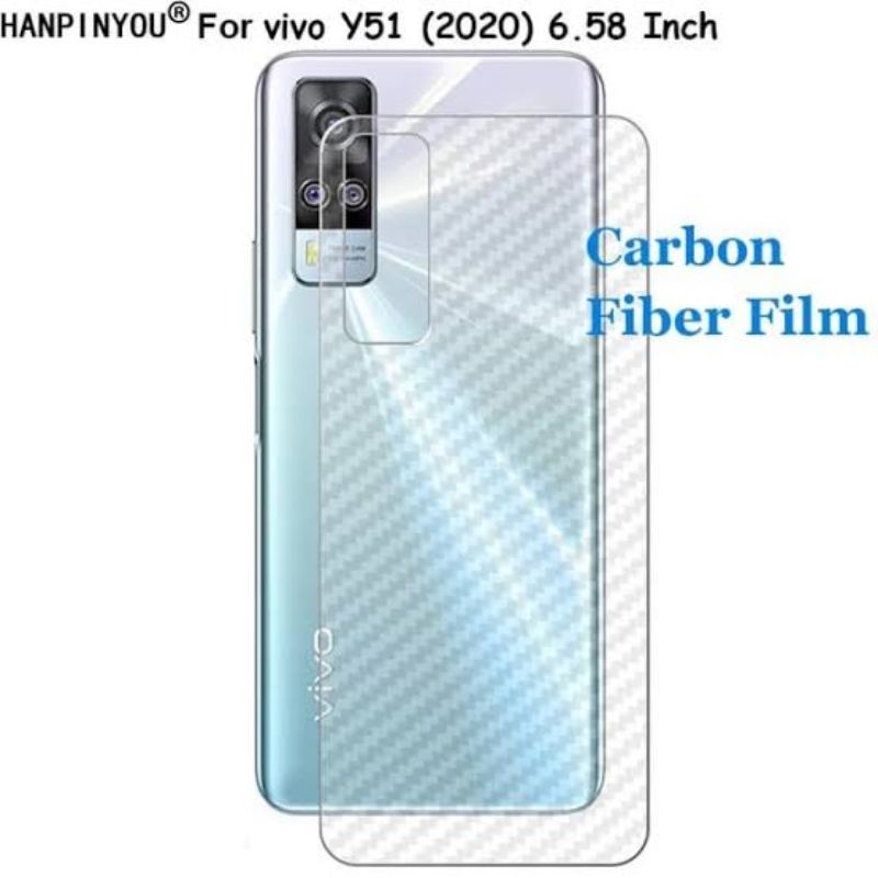 GARSKIN ANTI JAMUR VIVO Y20/ Y12S/ Y20S/ Y51/ Y53S SKINCARBON TRANSPARANT