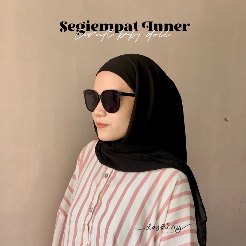 [𝗖𝗟𝗘𝗔𝗥𝗔𝗡𝗖𝗘 𝗦𝗔𝗟𝗘] HIJAB SEGIEMPAT INNER | HIJAB INSTAN CERUTI | SEGIEMPAT INNER 2 LAYER