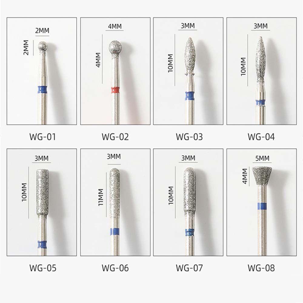 Agustinina Kepala Poles Kuku Kalus Bersih Tahan Lama Alat Pedicure Nail Art Burr Bor Kaki Gerinda Head Nail Files Manicure Drill