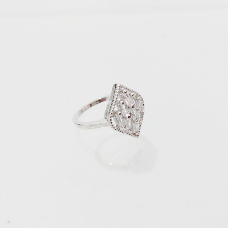 Cincin Berlian Imitasi - Titanium