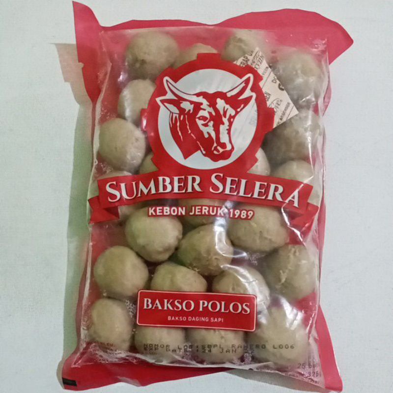 Jual Sumber Selera Kebon Jeruk Bakso Sapi Polos Isi 25pcs Shopee