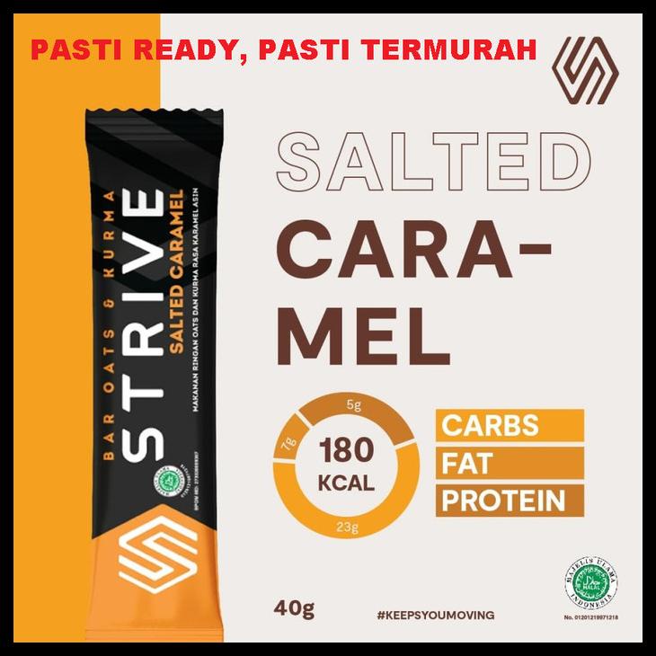 

Strive Salted Caramel 40G Energy Bar 1 Box Isi 6Pcs