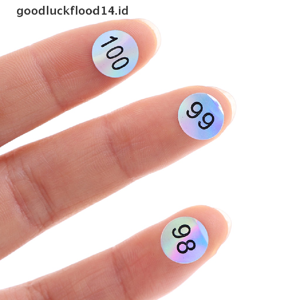 [OOID] Waterproof Number 1-200 Laser Labels Stickers Nail Polish Lipstick Number Tags ID