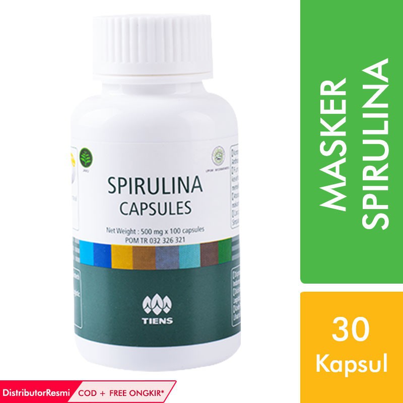MASKER SPIRULINA TIENS /  KAPSUL SPIRULINA TIENS
