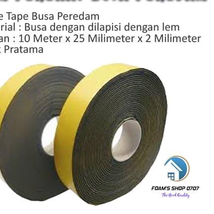 

♀ SINGLE TAPE FOAM PRATAMA 10 Meter x 25 mm x 2 mm ➸