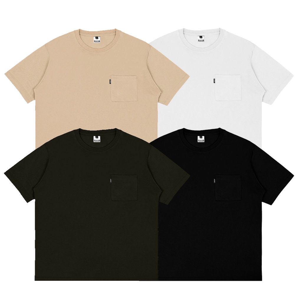 Otsky Kaos Pria Oversize Pocket Cotton Combed 24s Pendek