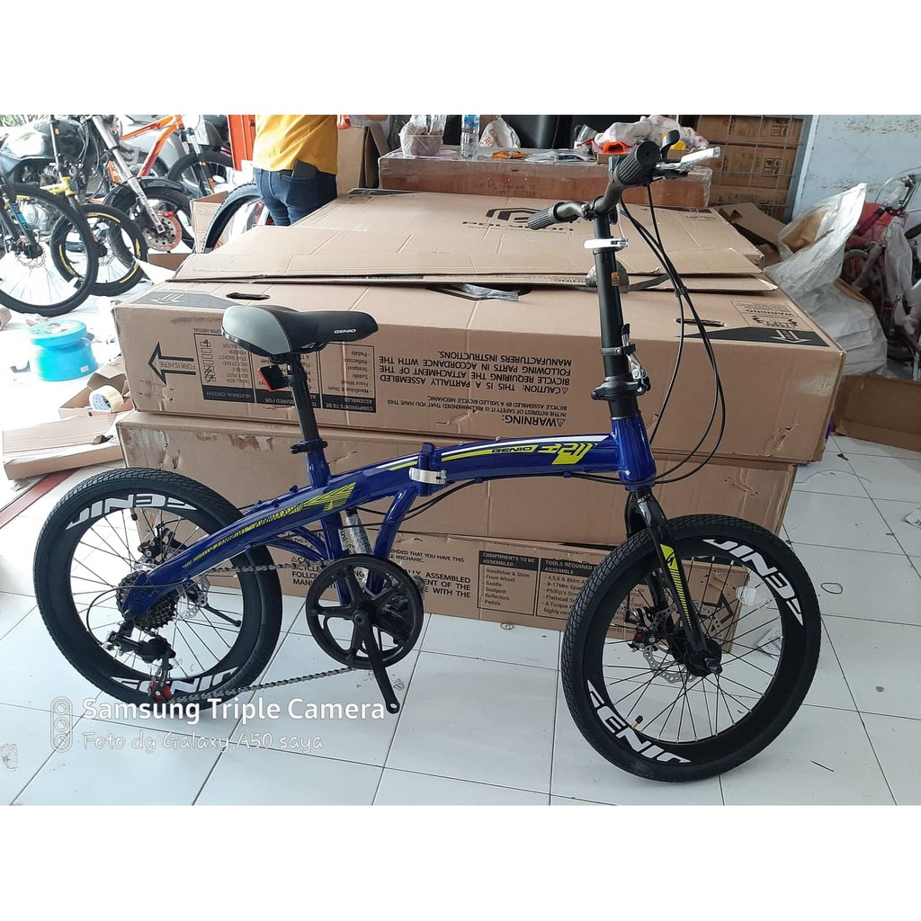 Sepeda Lipat / Seli / Folding 20 INCH GENIO F211 DISCBRAKE
