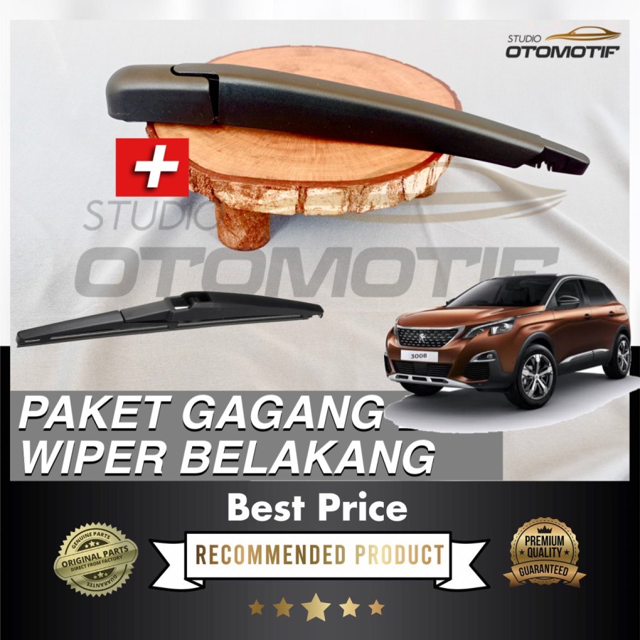 PAKET ARM WIPER BELAKANG PEUGEOT 3008 GAGANG WIPER PEUGEOT 3008