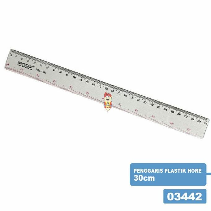 

------] Penggaris plastik Hore 30 cm
