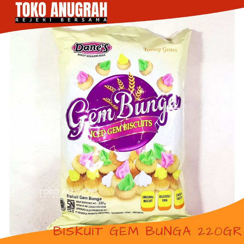 

Dane's Biskuit Gem Bunga 220gr | Makanan Jadul