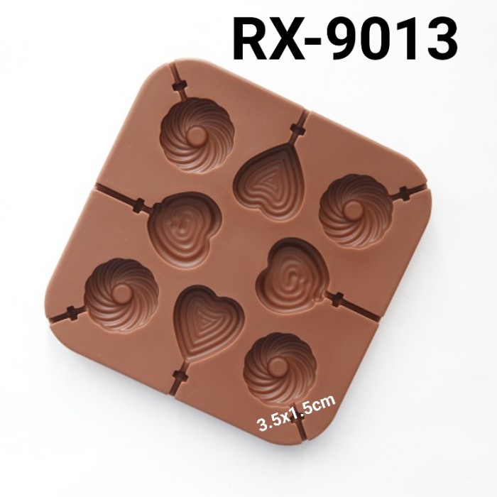 

RX-9013 CETAKAN SILIKON PUDDING FONDANT COKLAT LOLIPOP HATI BULAT BERKUALITAS