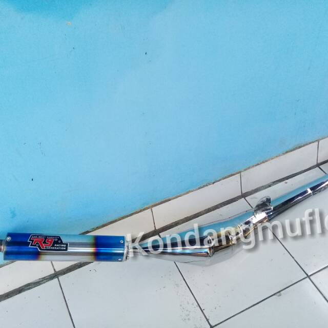 KNALPOT FIZR CRUM R9 BLUE FIRE
