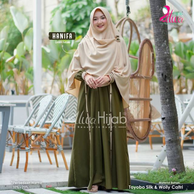 Gamis hanifa by alwa hijab ori