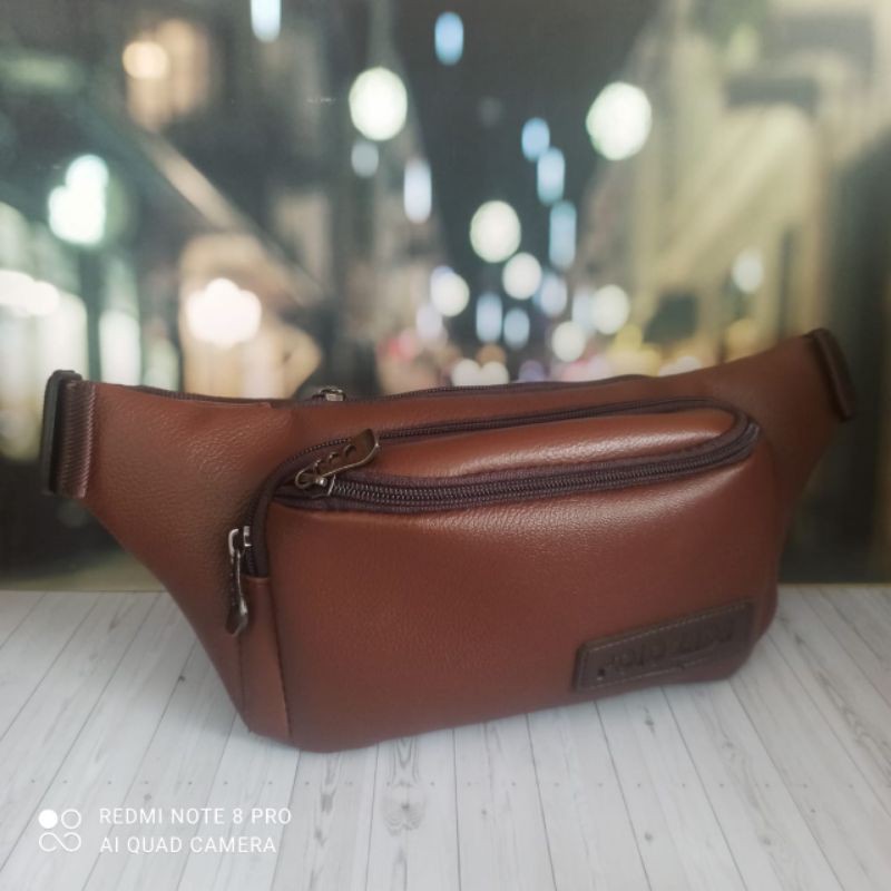 Tas Selempang Pria Premium// Tas Waist Bag Original Polozada