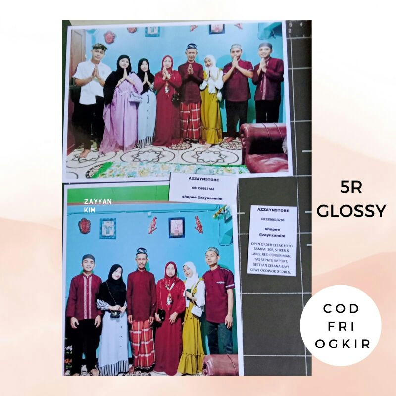 CETAK FOTO MURAH UKURAN 5R / CETAK FOTO 5R