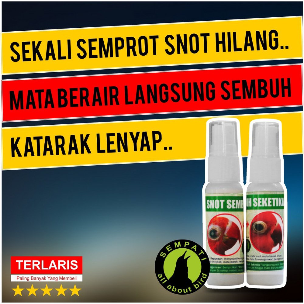 SNOT SEMBUH SEKETIKA MEREK SEMPATI OBAT SAKIT MATA KATARAK BENGKAK BERAIR MERAH PILEK CEGAH KEBUTAAN