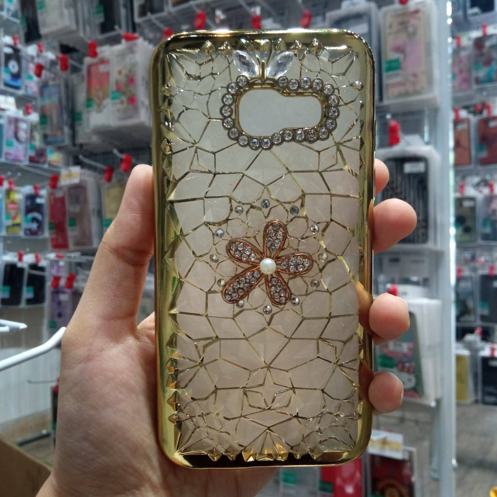 Paket Case Shinning Diamond Case Shinning Flower Diamond SAMSUNG A3 2017