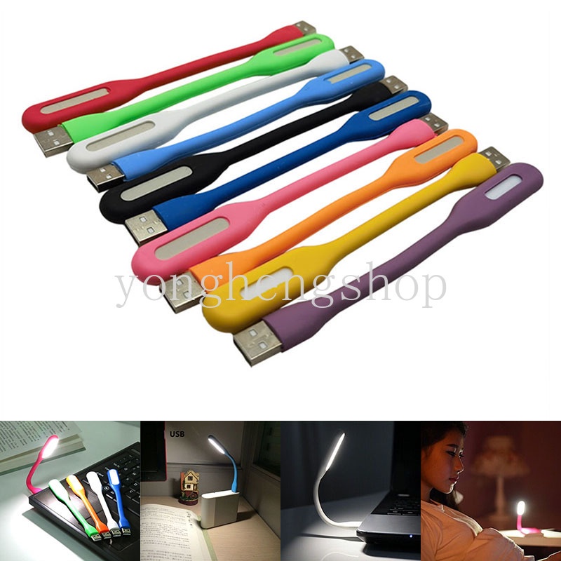 Flexible Lampu Baca LED Fleksibel Mini Portable Tenaga USB Dengan Power Bank