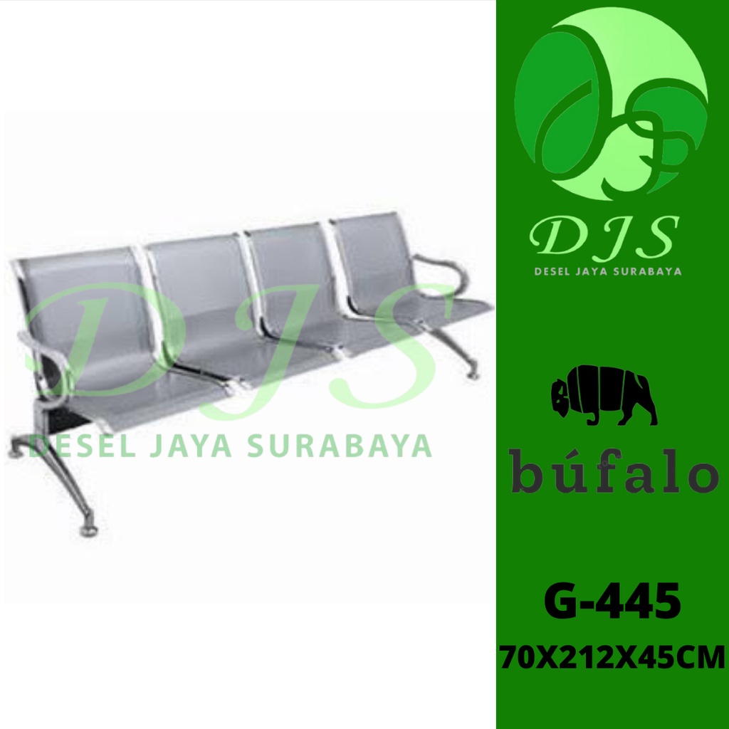 Kursi Tunggu 4 Dudukan - Kursi Tunggu 4 Seat - Kursi Bandara 4 Seat - G-445