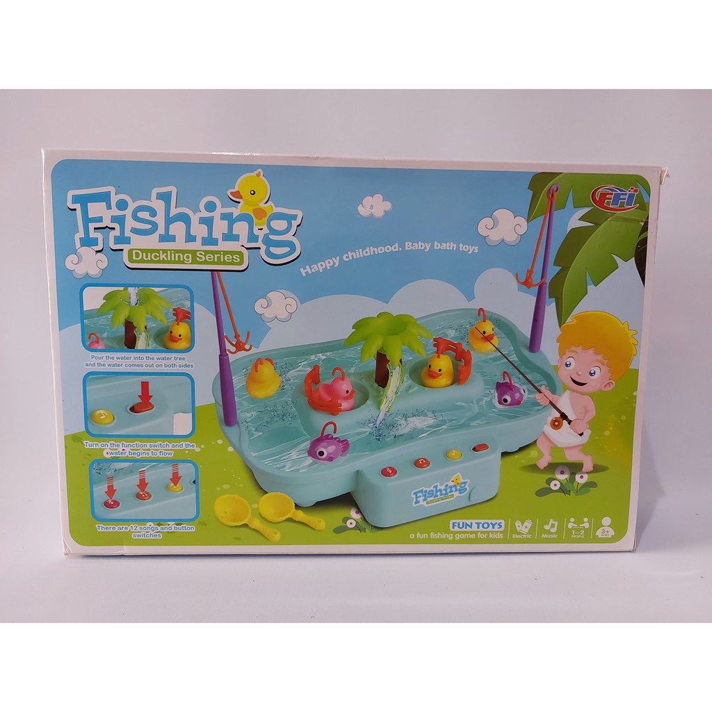 H0087 HAPPY KIDS MAINAN FISHING GAME ELEKTRONIK DUCKLING FU-1116 PANCINGAN IKAN-4
