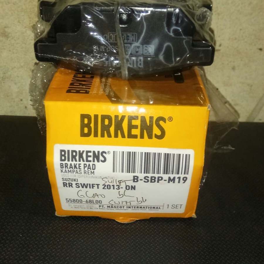 Brake Pad Belakang Suzuki All New Swift 2013 Aftermarket
