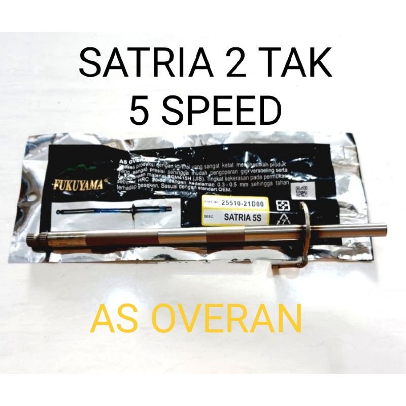 AS OPERAN OVERAN SATRIA 2 TAK 5 SPEED