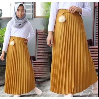Rok plisket anak umur 3 sampai 12 tahun Rok plisket premium Rok klok anak Bawahan anak