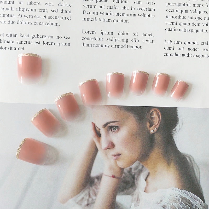 Kuku Palsu 【A88，lem sticker】Nikah Wedding False Nailart Pengantin Tangan