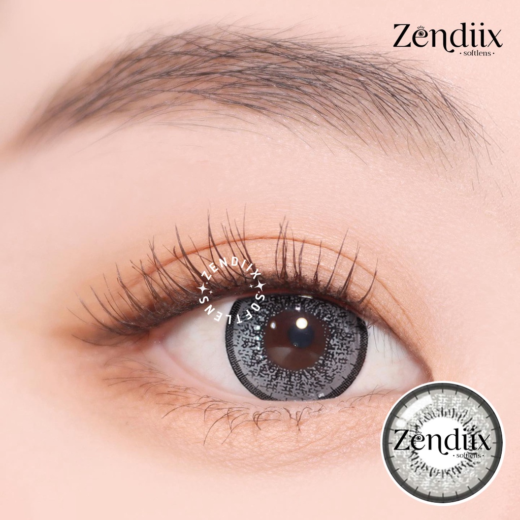 Softlens UNIVERSE Warna GREY Normal Beda Minus