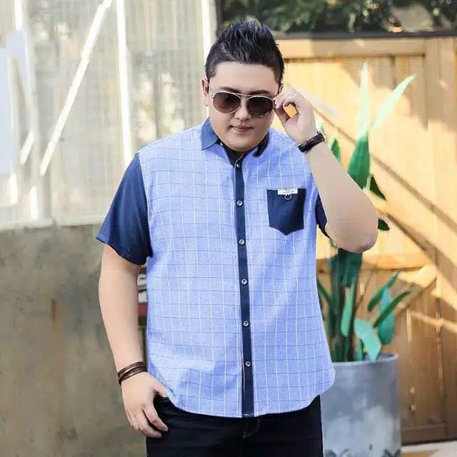BAJU KEMEJA BIG SIZE PRIA JUMBO PRESCO