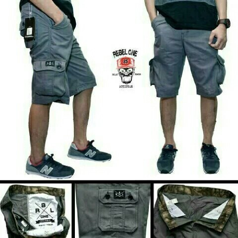 Celana cargo pendek rebel one