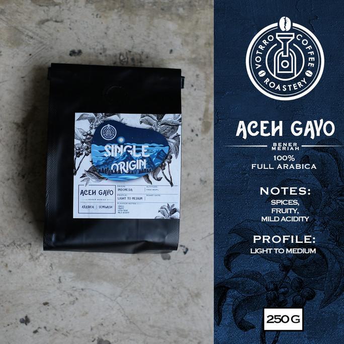 

[ COD ] Biji Kopi Arabika ACEH GAYO Bener Meriah Semi Washed 250g - Roasted TERPERCAYA Kode 1227
