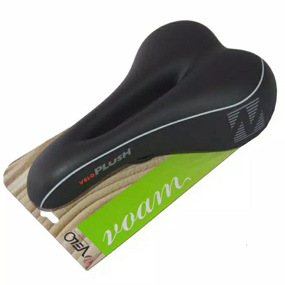 Velo Plush VL 3134 Sadel Sepeda Gel Lubang Hitam empuk