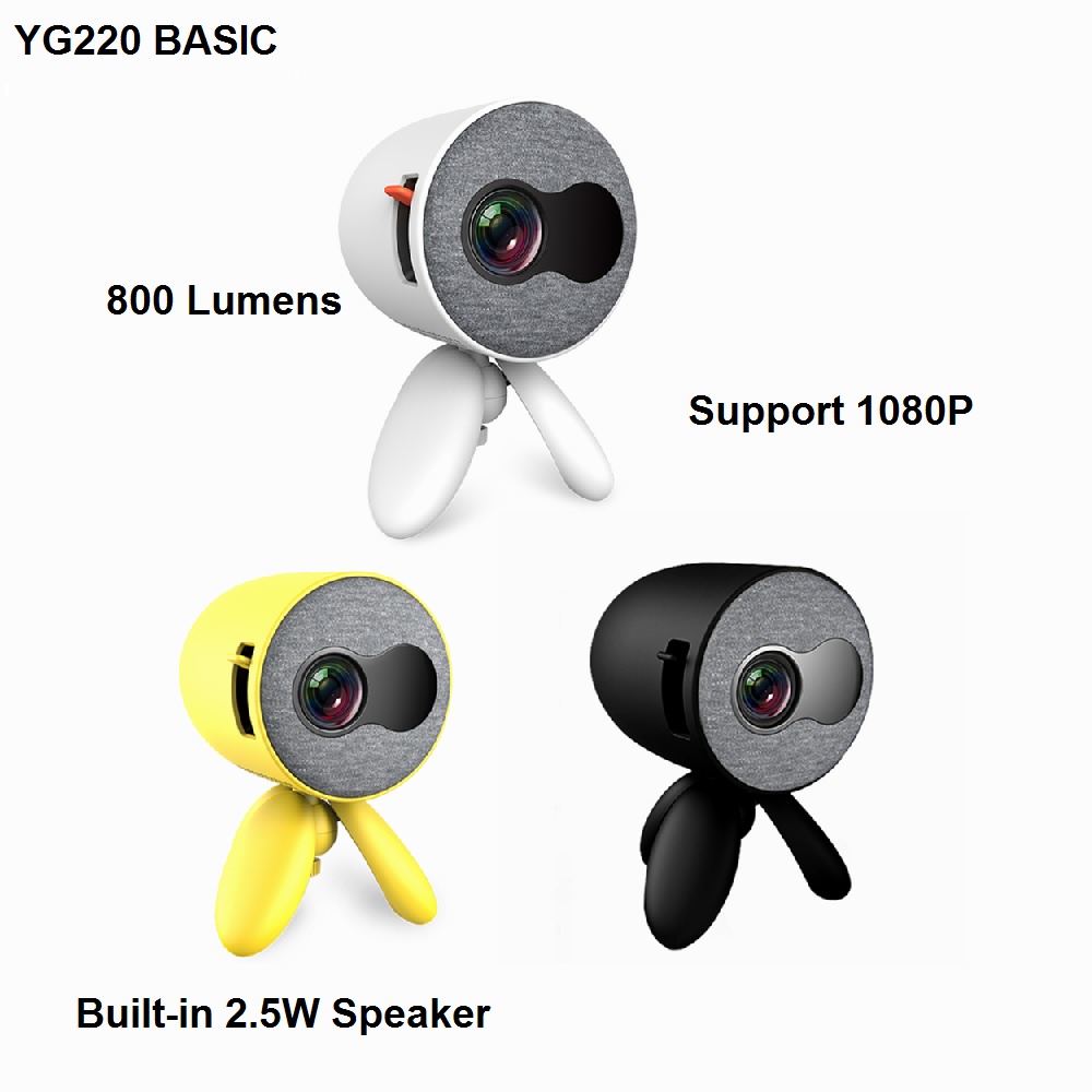 YG220 BASIC Version - Mini Portable LED Projector 800 Lumens