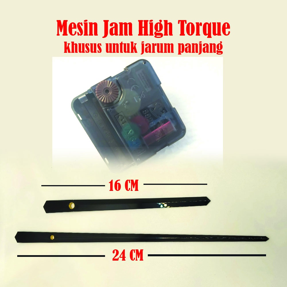 Jam Dinding Besar  DIY Diameter 60-100 cm Akrilik Tebal  2mm Jarum Jam 16CM Jarum Menit 24 CM