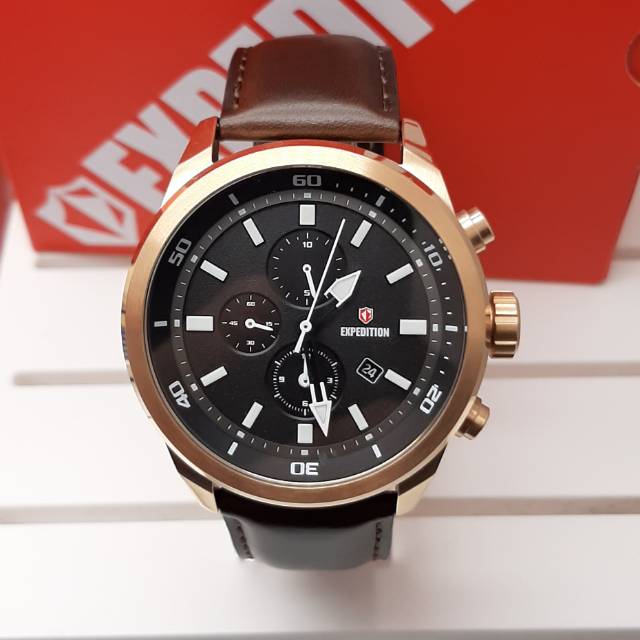 JAM TANGAN PRIA EXPEDITION E 6776 M ORIGINAL ( BROWN ROSEGOLD)