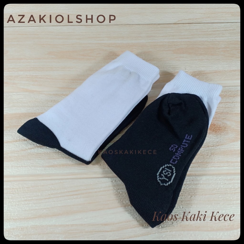 Kaos Kaki Anak Sekolah SMP KAOS KAKI HITAM PUTIH