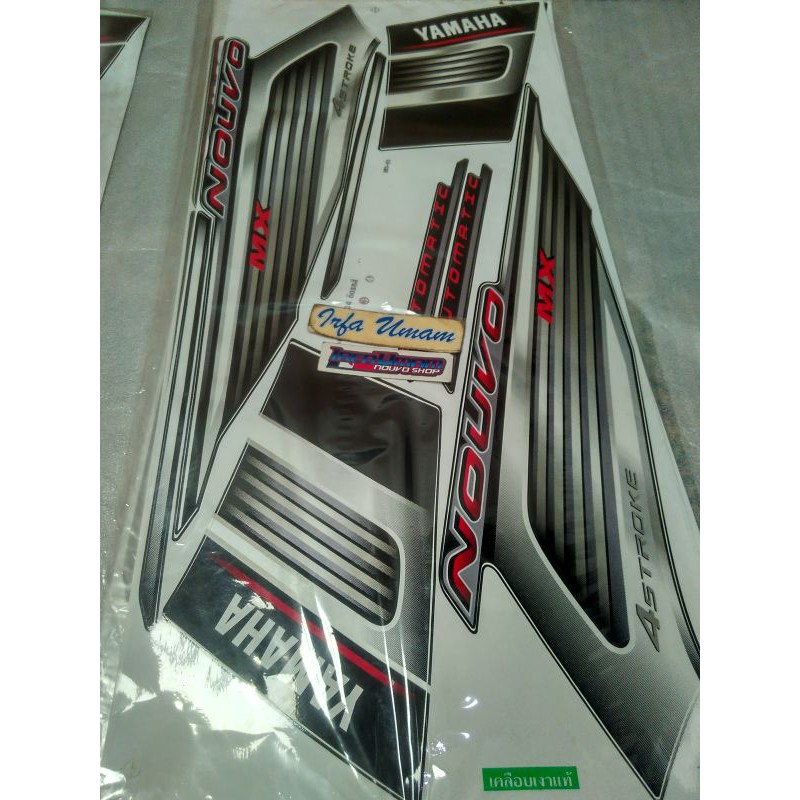 striping stiker nouvo mx silver